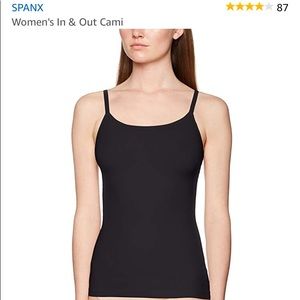 NWT Spanx black women’s in and out cami